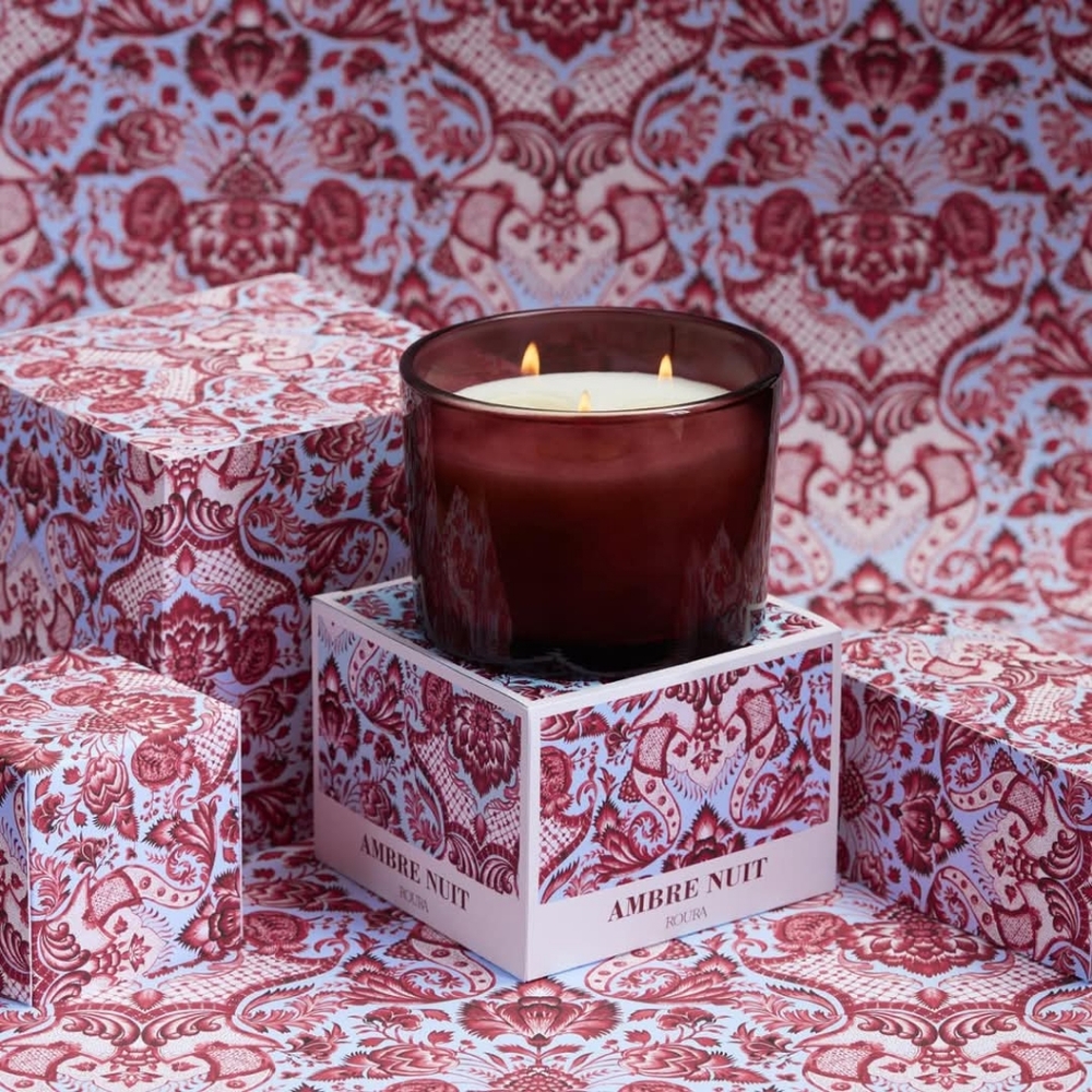 Roura European Amber Nuit Scented Candle NWT